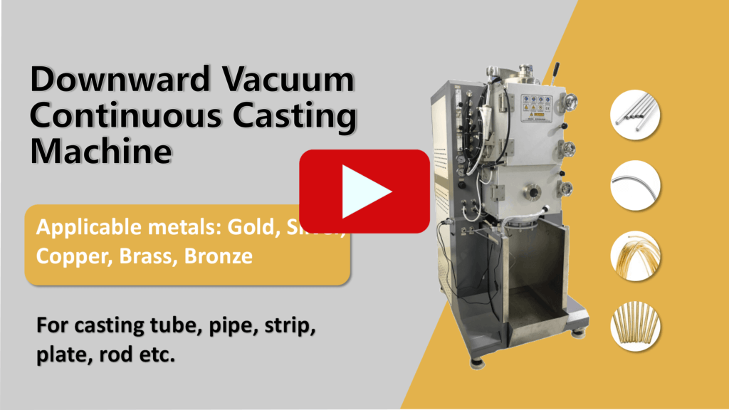 downward vacuum continuous casting machine