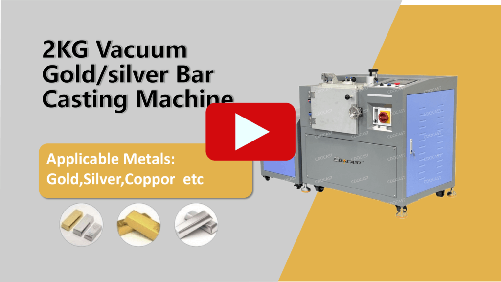 2KG Vacuum Gold/silver Bar Casting Machine