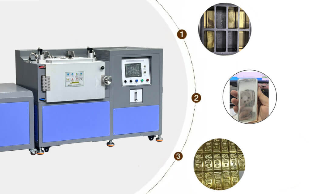 4kg Vacuum Gold Bar Making Machine