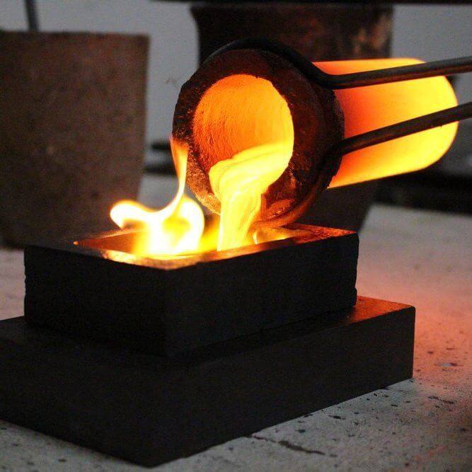 How is the induction heating applied in precious metal melting&Casting