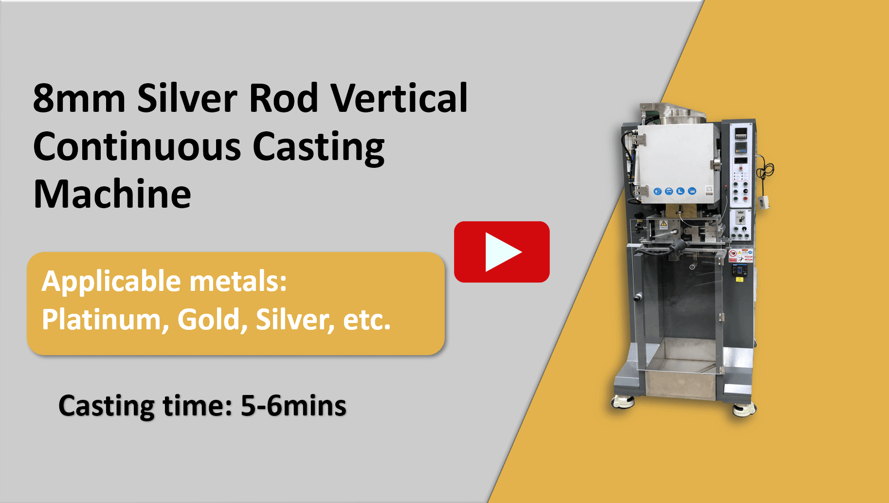 8mm Silver Rod Vertical Continuous Casting Machine for sale
