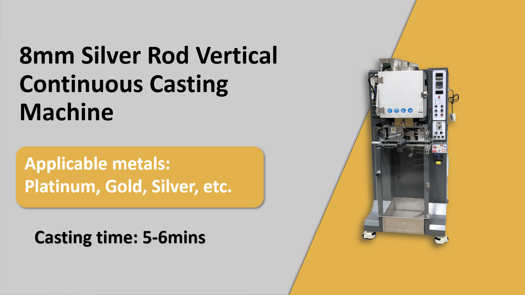 8mm Silver Rod Vertical Continuous Casting Machine