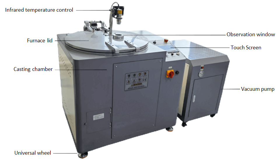 Centrifugal Vacuum Casting Machine infrared temperature control for centrifugal casting machine