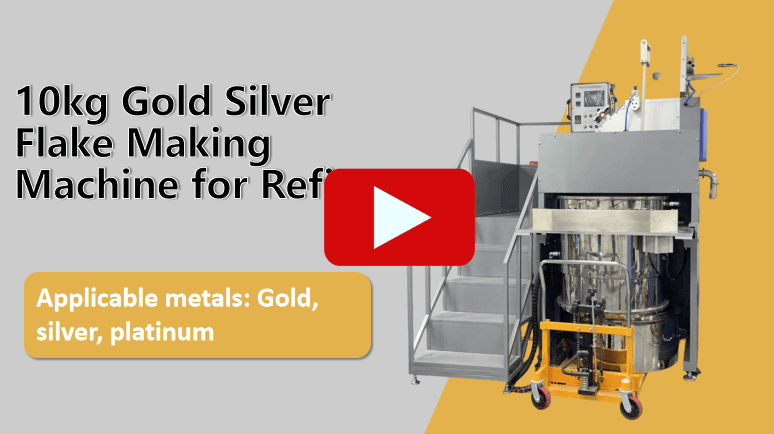 gold silver flake making machine for refinery