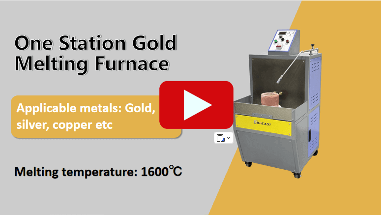 One Station Gold Melting Furnace