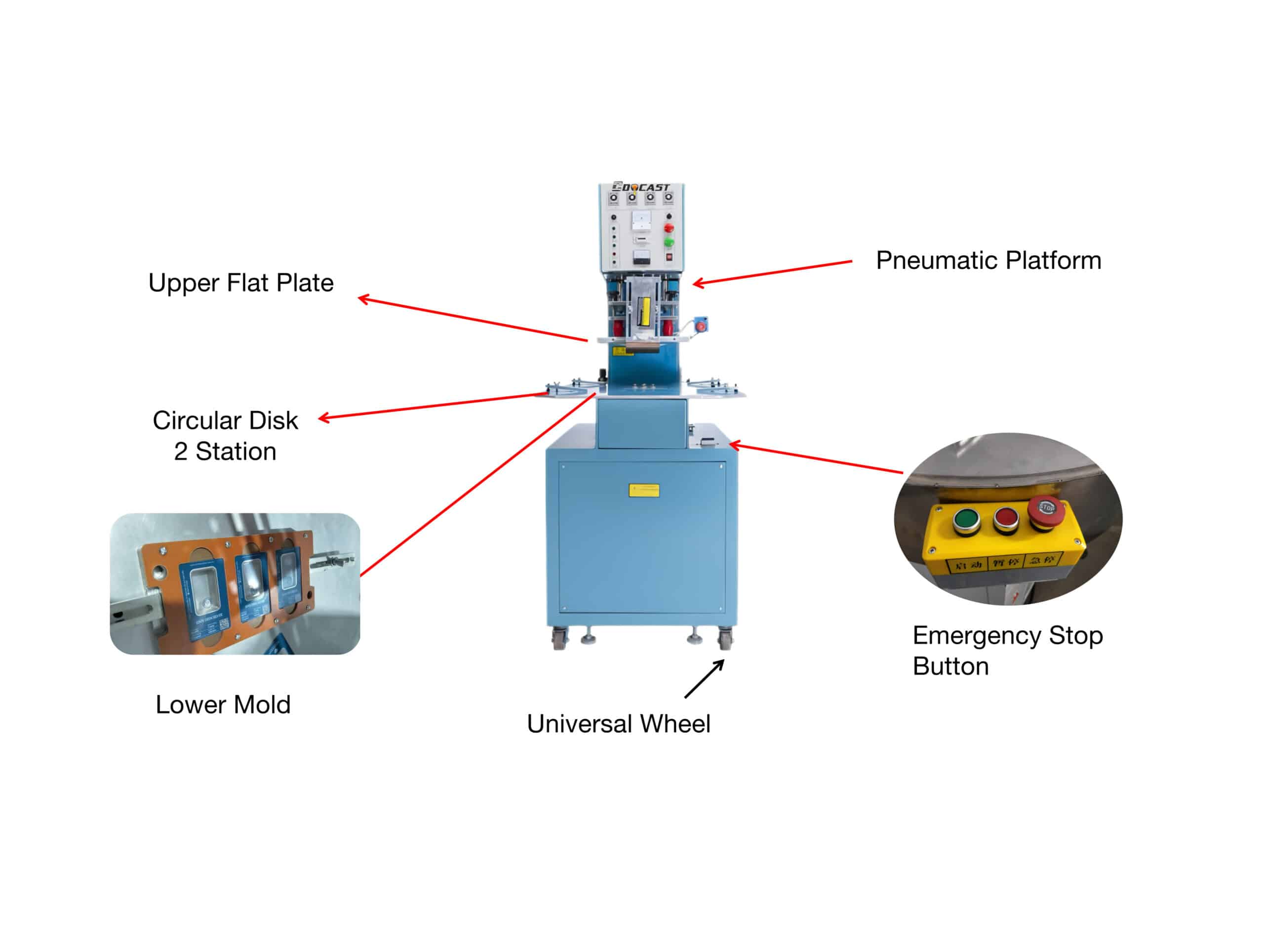 2 station blister package machine