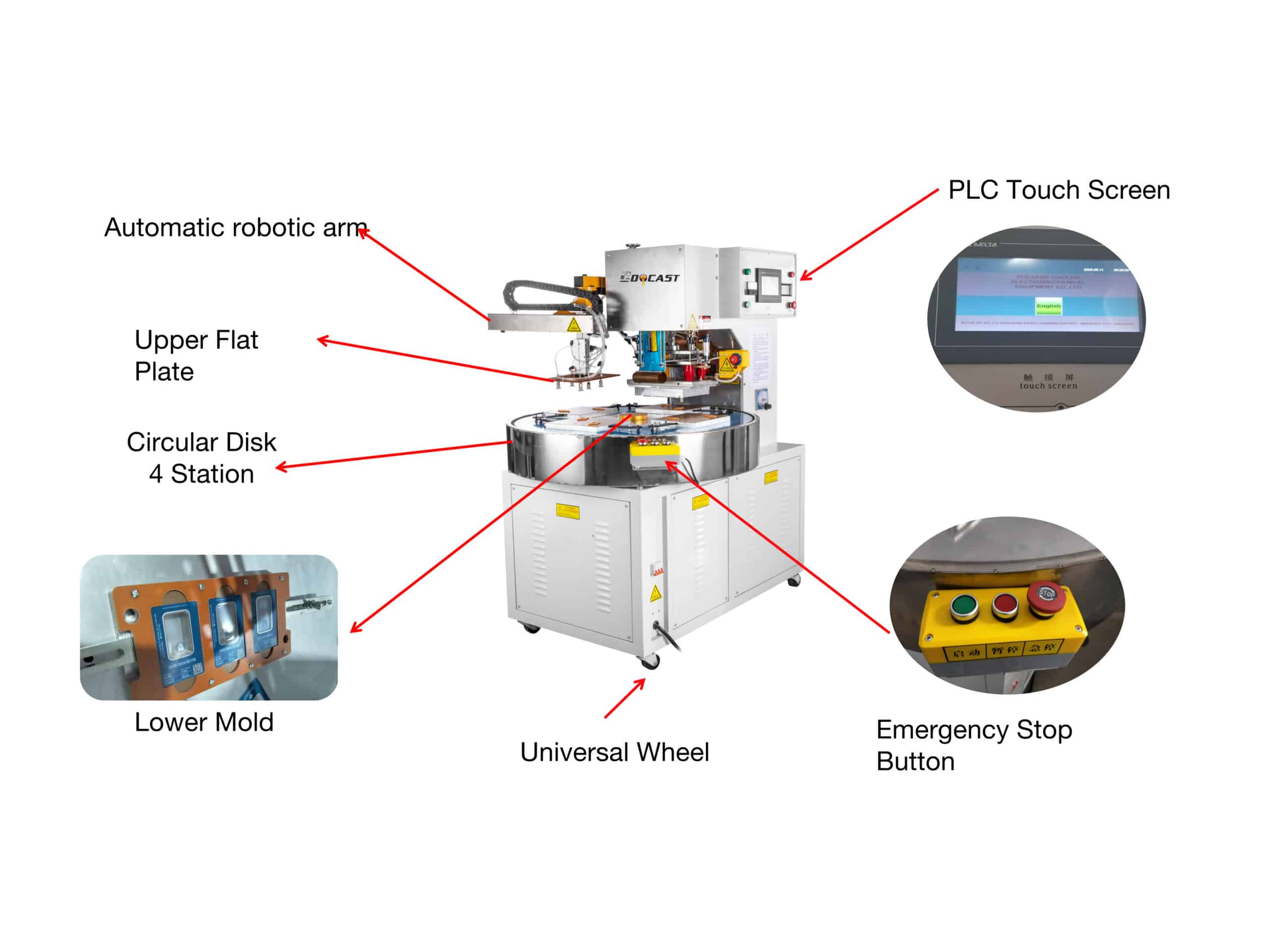 4 station blister package machine