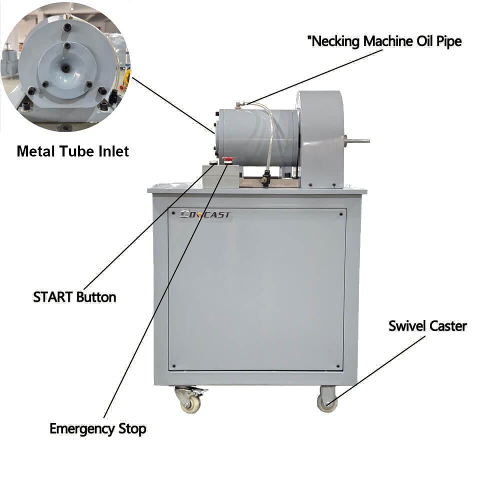 Tube necking machine