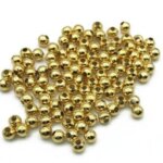 gold hollow bead