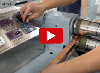 metal slitting machine video