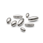 silver hollow bead