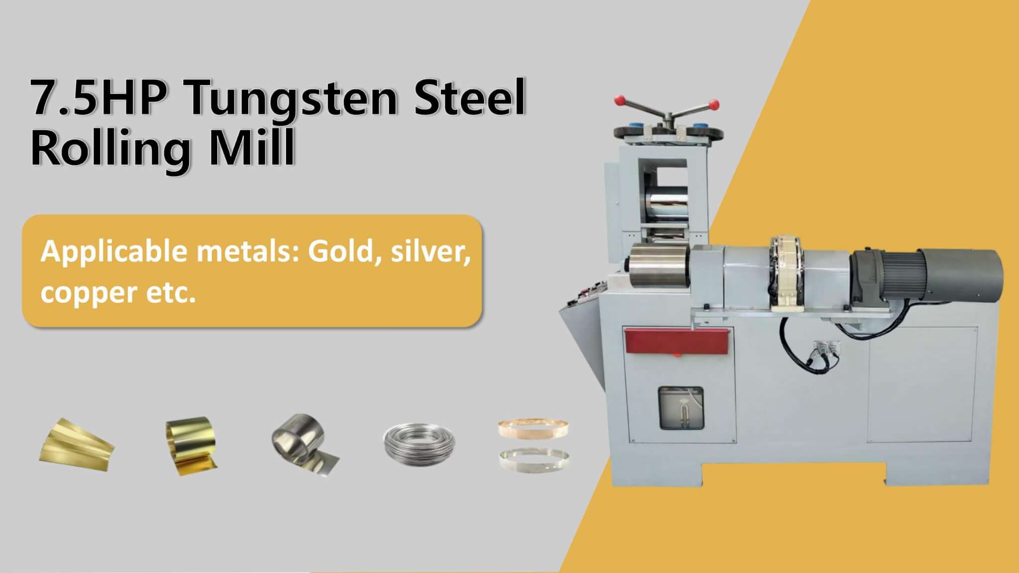 7.5HP Tungsten Steel Rolling Mill