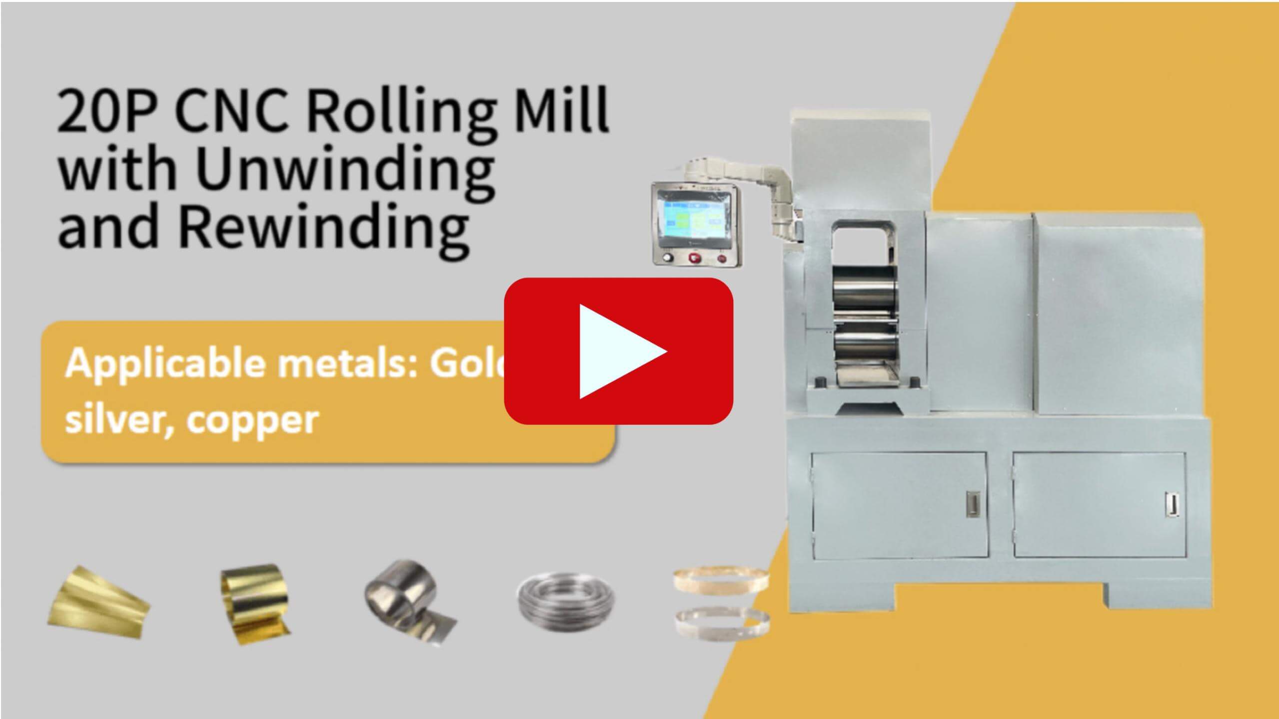 20P CNC Rolling Mill  with Unwinding  and Rewinding