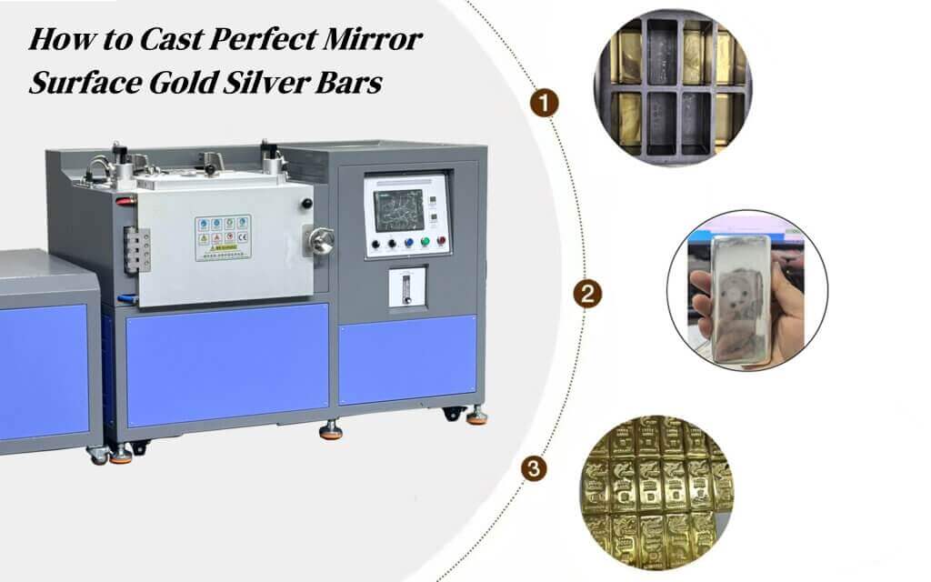 vacuum gold bar casting machine for high quality gold bullion production