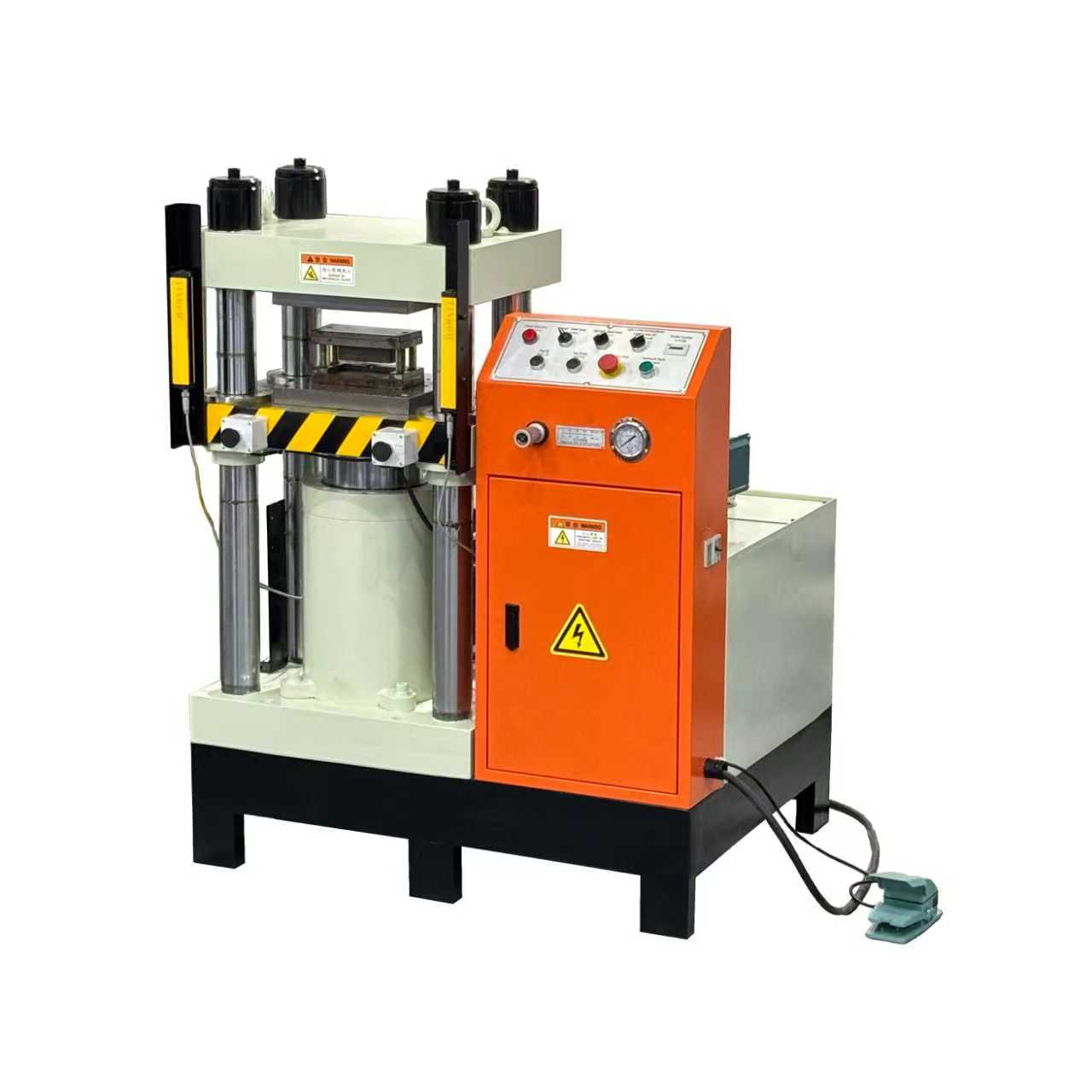 advanced four column hydraulic stamping press for bullion bars and custom logo dies