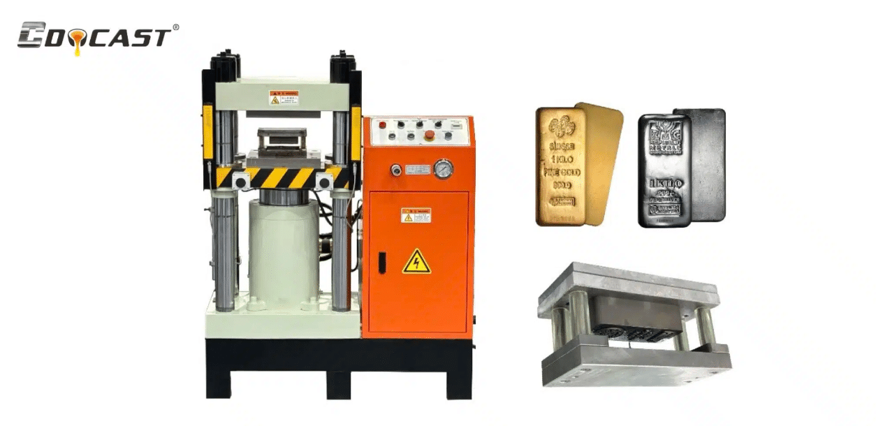hydraulic logo stamping machine for gold bar logo stamping